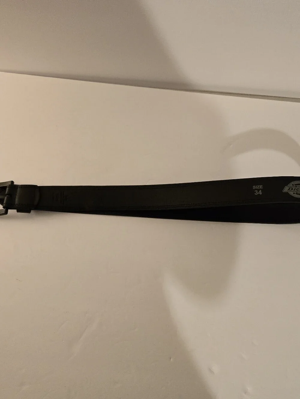 Dickies Mens Black Leather Belt 1.5